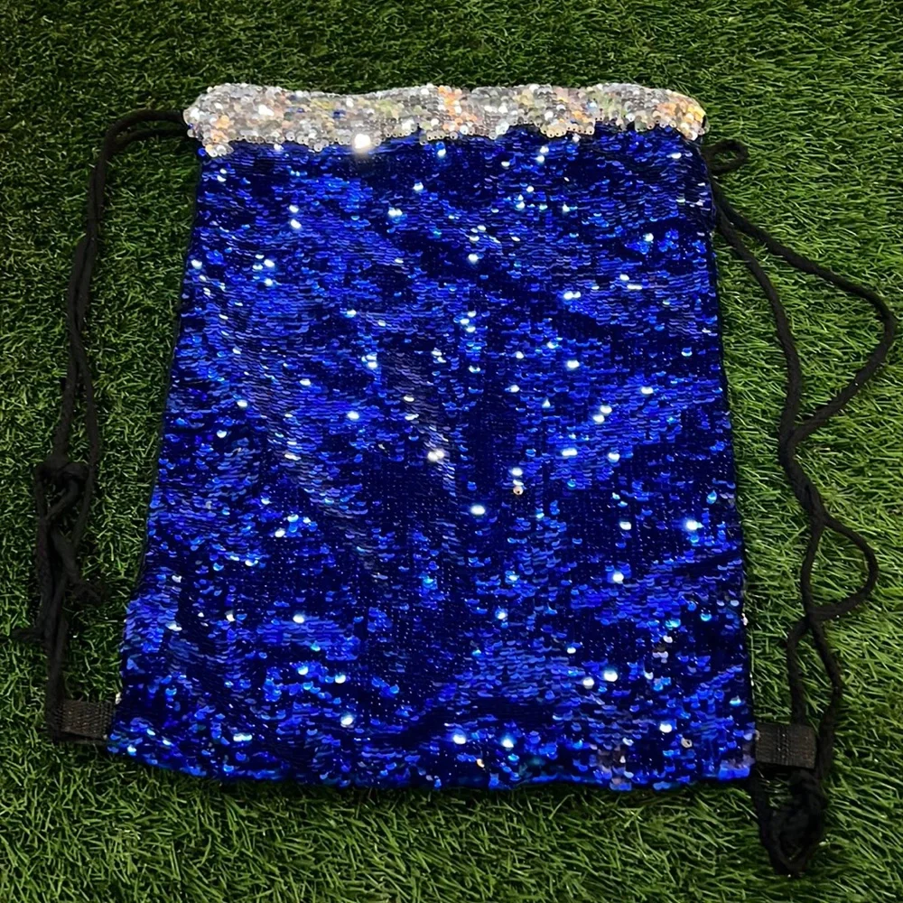 Sequins Flip Side Cinch Bag